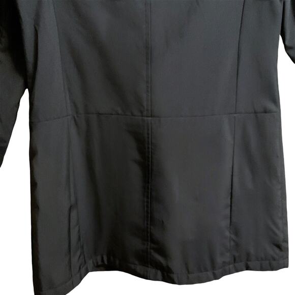 Gap Rain Coat Women's SZ S Black Lightweight Pockets Double Breasted - Picture 8 of 8